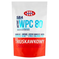 MLEKOVITA ODŻYWKA BIAŁKOWA 700G KONCENTRAT BIAŁKA WPC 80 + SMAK TRUSKAWKOW