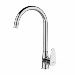 BATERIA ZLEWOZMYWAKOWA STOJĄCA Z WYLEWKĄ KUCHINOX FRESNO CHROM BQF_068D
