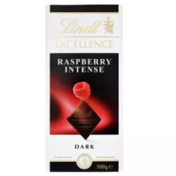 LINDT EXCELLENCE CZEKOLADA CIEMNA Z MALINAMI 100G