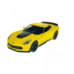 CHEVROLET CORVETTE Z06 2017 MODEL WELLY 1:34 ŻÓŁTY