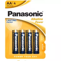 4X BATERIA ALKALICZNA PANASONIC ALKALINE POWER AA LR6 PALUSZKI BLISTER