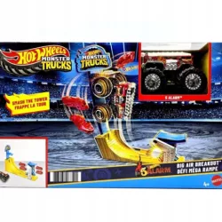 HOT WHEELS MONSTER TRUCKS BIG AIR BREAKOUT PLAY SET 5 ALARM 887961968521