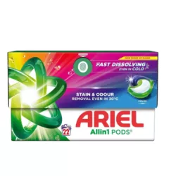 ARIEL ALLIN1 PODS KAPSUŁKI DO PRANIA 22 SZTUKI COLOR