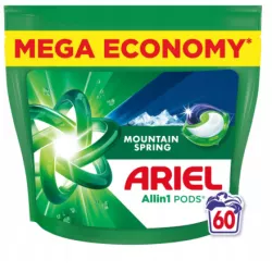 ARIEL ALLIN1 PODS KAPSUŁKI DO PRANIA TKANIN COLOR MOUNTAIN SPRING, 60 PRAŃ