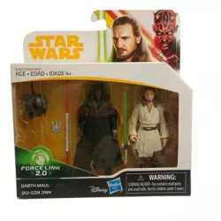 STAR WARS FORCE LINK 2.0 DARTH MAUL QUI-GON JINN ZESTAW KOLEKCJIONERSKI !