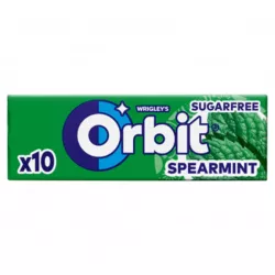 GUMA DO ŻUCIA ORBIT SPERMINT BEZ CUKRU 10 DRAŻETEK 14G