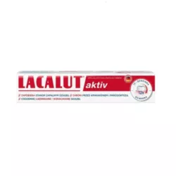 LACALUT AKTIV PASTA DO ZĘBÓW CHRONI PRZED KRWAWIENIEM PARADONTOZĄ 75 ML
