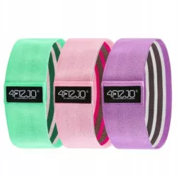 TAŚMY GUMY OPOROWE MATERIAŁOWE DO TRENINGU ROZCIĄGANIA FITNESSU HIP BAND X