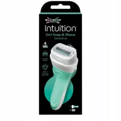 WILKINSON SWORD INTUITION 2W1 SOAP & SHAVE SENSITIVE MASZYNKA + 1 WKŁAD