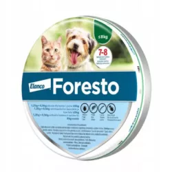 ELANCO FORESTO OBROŻA DLA PSA I KOTA PONIŻEJ 8 KG - DŁUGOŚĆ 38 CM