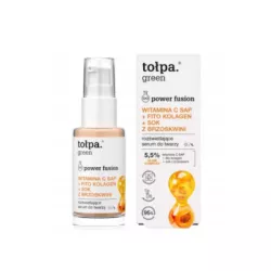 SERUM ROZŚWIETLAJĄCE TOŁPA GREEN POWER FUSION WITAMINA C SAP KOLAGEN 30ML