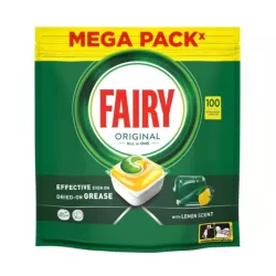 FAIRY ORIGINAL ALL IN ONE KAPSUŁKI DO ZMYWARKI CYTRYNA 100 SZT.