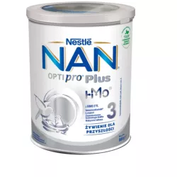 NAN OPTIPRO PLUS 3 HMO PRODUKT NA BAZIE MLEKA DLA MAŁYCH DZIECI 800 G