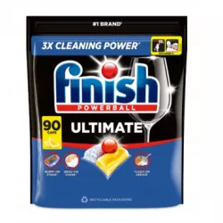 FINISH POWERBALL ULTIMATE KAPSUŁKI DO ZMYWARKI CYTRYNA 90 SZT.
