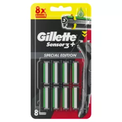 GILLETTE SENSOR 3 + SPECIAL EDITION ALOES OSTRZA DO MASZYNKI 8 SZTUK
